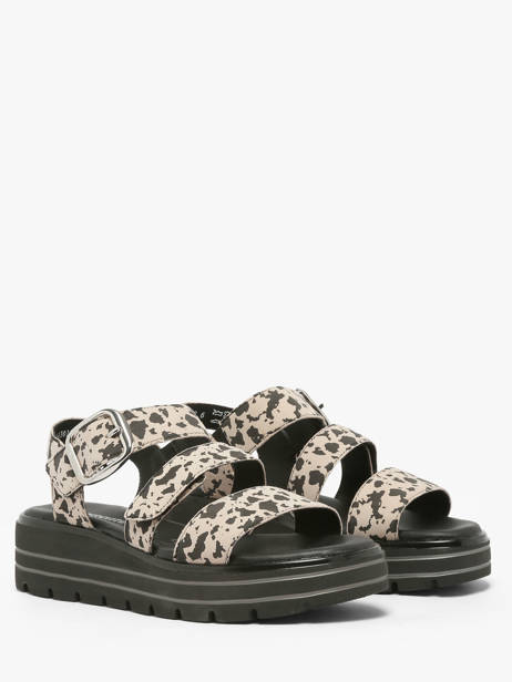 Sandales En Cuir Remonte Beige women 60 vue secondaire 1