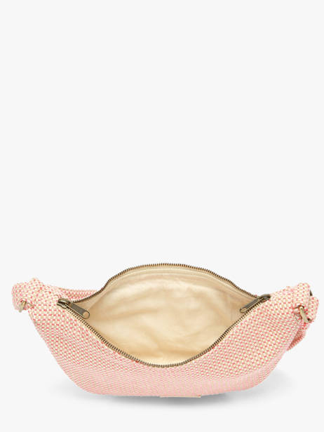 Sac Bandoulière Tressage Coton Hindbag Rose tressage TS vue secondaire 3