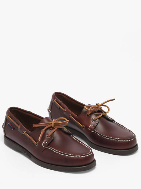 Chaussures Bateau En Cuir Sebago Marron men 70000G0 vue secondaire 2