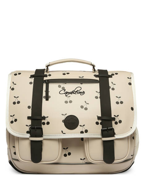 Cartable 3 Compartiments Cameleon Beige vintage north PBVWCA41 vue secondaire 7