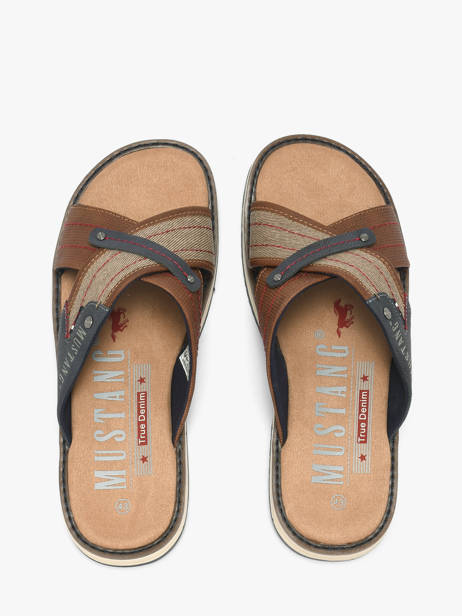 Sandales Mustang Marron men M0101001 vue secondaire 2