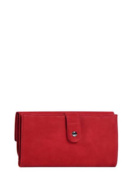 Portefeuille Ã  Rabat Etincelle Nubuck Cuir Etrier Rouge etincelle nubuck EETN903 vue secondaire 2