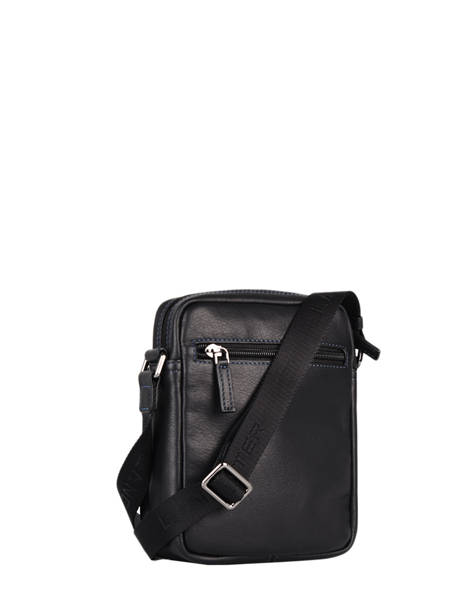 Sac BandouliÃ¨re Lancaster Noir soft vintage homme 10 vue secondaire 3