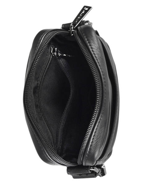 Sac BandouliÃ¨re Lancaster Noir soft vintage homme 24 vue secondaire 3
