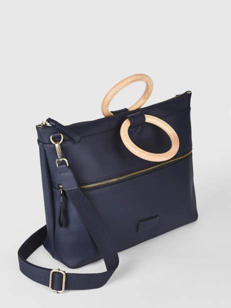 Sac PortÃ© Main Succulente Woomen Bleu succulente WSUC05 vue secondaire 1