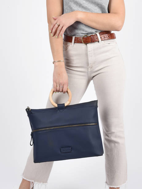 Sac PortÃ© Main Succulente Woomen Bleu succulente WSUC05 vue secondaire 3