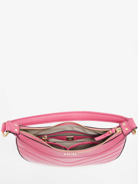 Sac PortÃ© Ã©paule Rafale Cuir Etrier Rose rafale ERAF017M vue secondaire 3