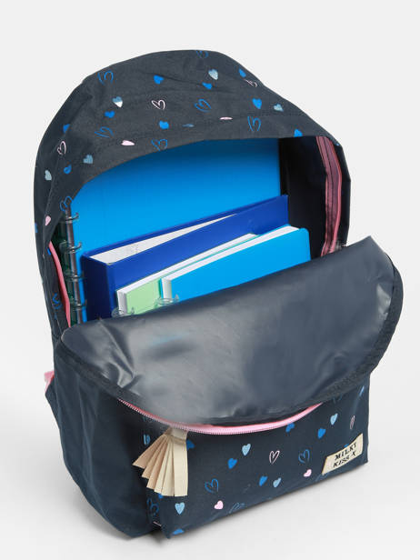 Sac Ã  Dos 1 Compartiment Milky kiss Bleu we are one 3799 vue secondaire 3