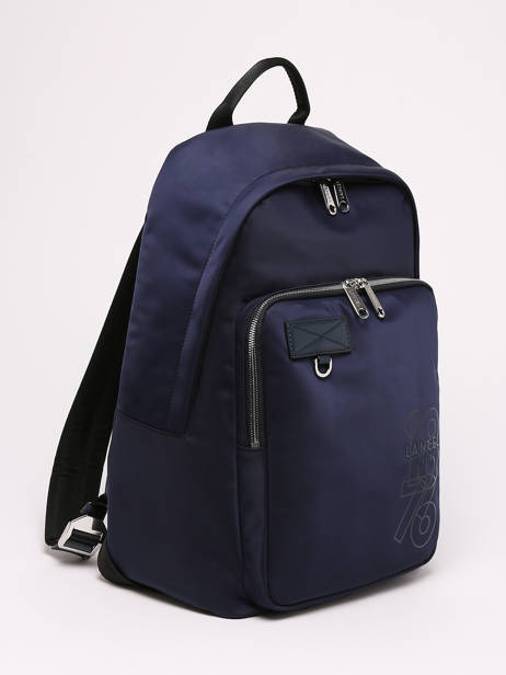 Sac Ã  Dos Leo 1 Compartiment Lancel Bleu leo A12679 vue secondaire 2