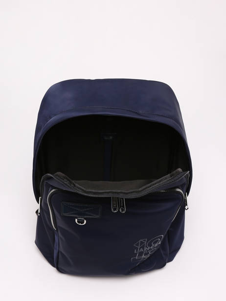 Sac Ã  Dos Leo 1 Compartiment Lancel Bleu leo A12679 vue secondaire 3