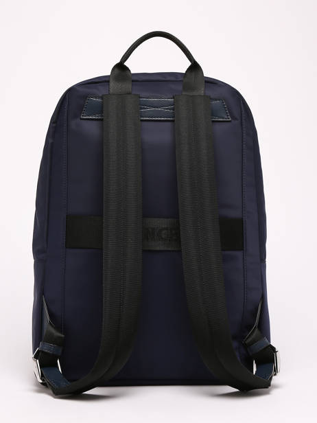 Sac Ã  Dos Leo 1 Compartiment Lancel Bleu leo A12679 vue secondaire 4